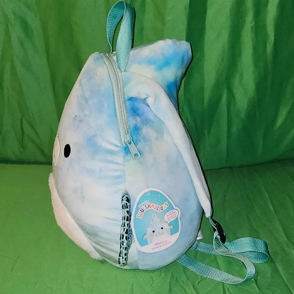 NWT Squishmallows Shantira Pterodactyl Plush Backpack Series 2 Tie‑Dye